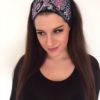 Čelenka černá s liliemi