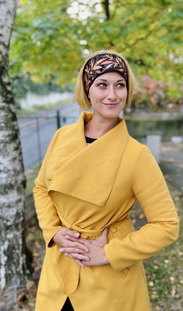 Čelenka černá s bronzovočervenými listy - Image 8