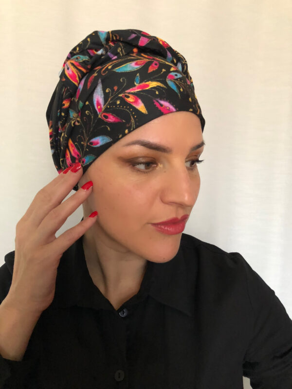 Šálka na turban s duhovými listy - Image 5