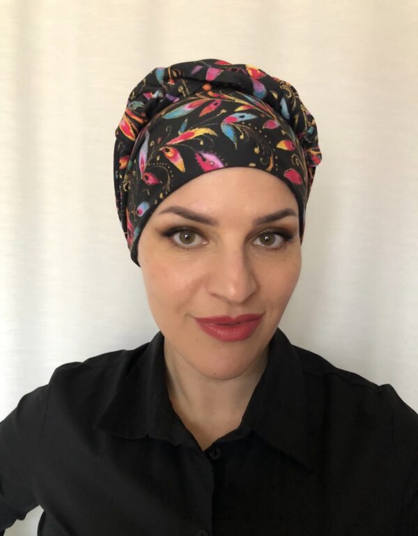 Šálka na turban s duhovými listy - Image 3