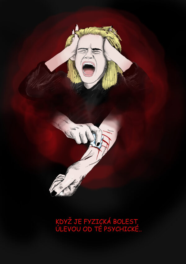 Komiks Sebepoškozování